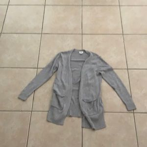 grey knit old navy cardigan